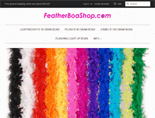 Tablet Screenshot of featherboashop.com